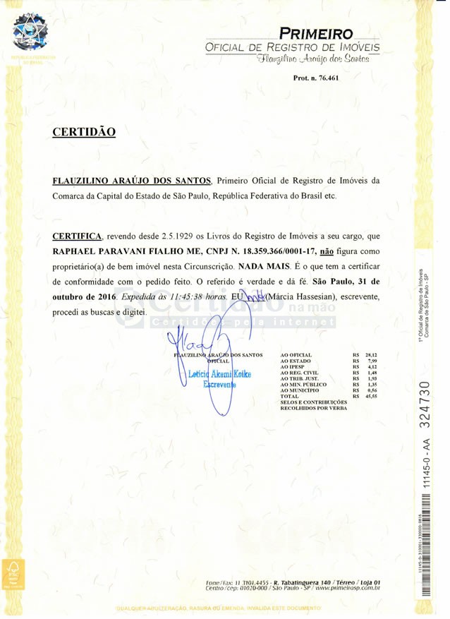 Pesquisa de Bens